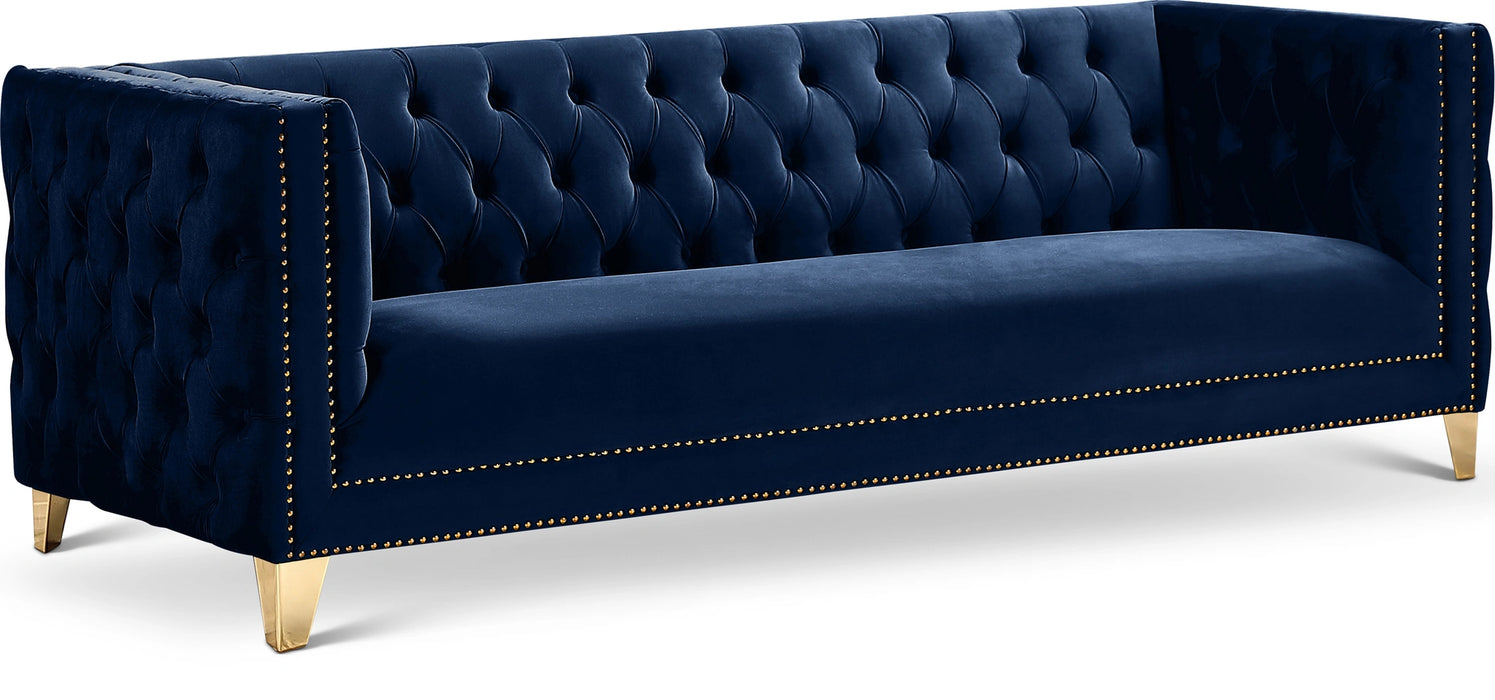 Michelle Navy Velvet Sofa