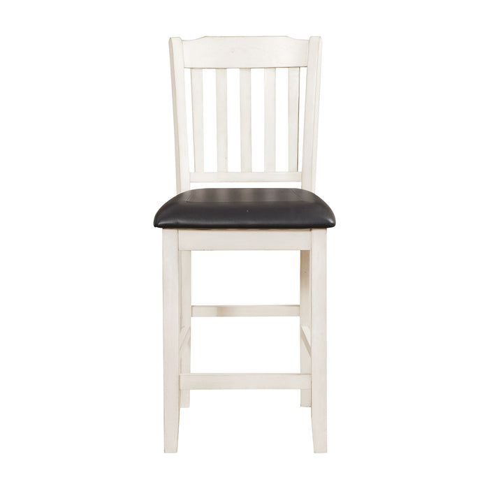 Kiwi Counter Height Chair in White/Brown - 5162WW-24