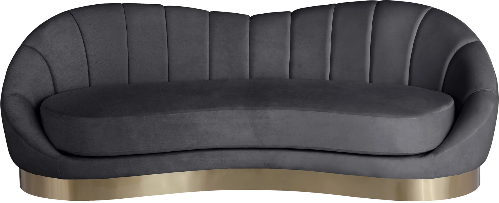 Shelly Grey Velvet Sofa