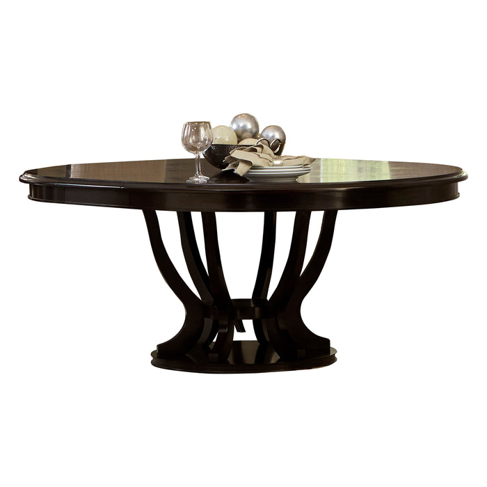 Savion Round/Oval Dining Table in Espresso - 5494-76*