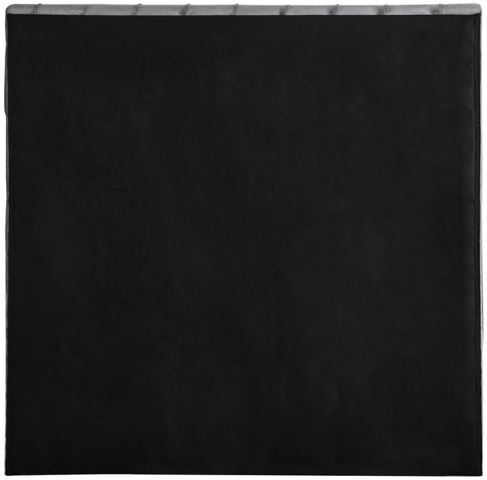 Bliss Grey Velvet Twin Bed (3 Boxes)
