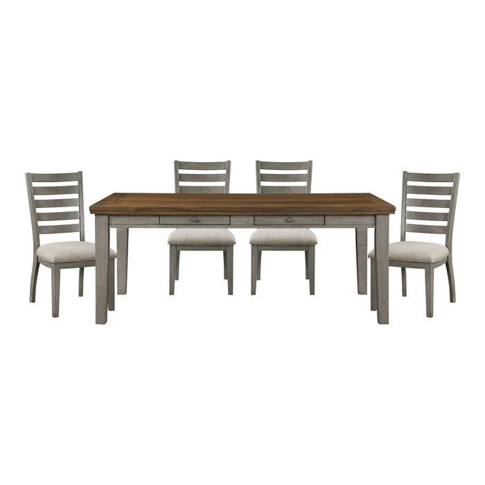Tigard 5pc Set (TB+4S) in Beige/Cherry/Gray - 5761GY-78*5