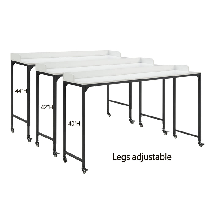 Sumter Over The Bed Desk in Black/White - 5963WH-22