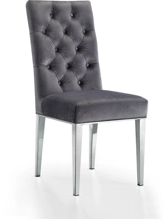 Juno Grey Velvet Dining Chair