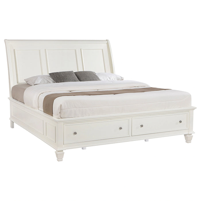 Sandy Beach Panel Platform Storage Bed