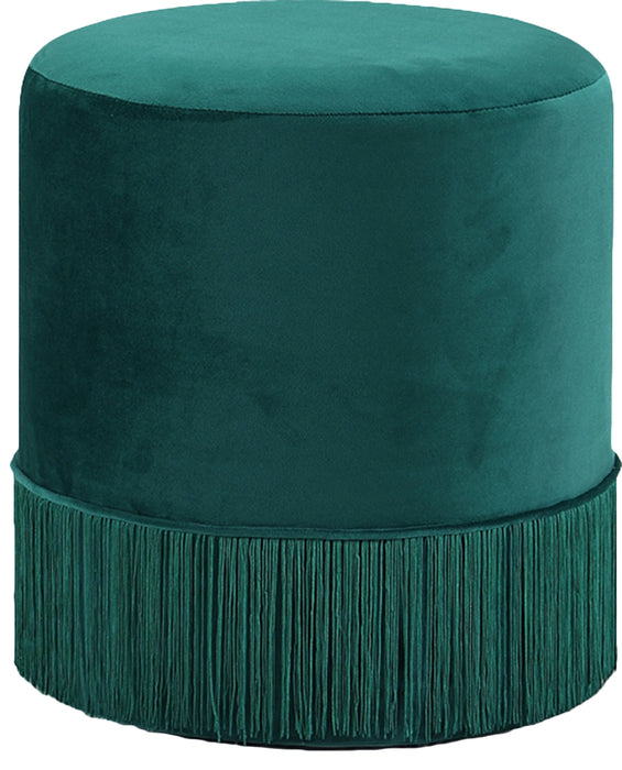 Teddy Green Velvet Ottoman/Stool