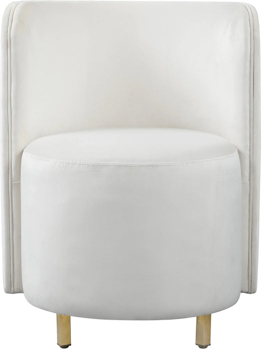 Rotunda Cream Velvet Accent Chair
