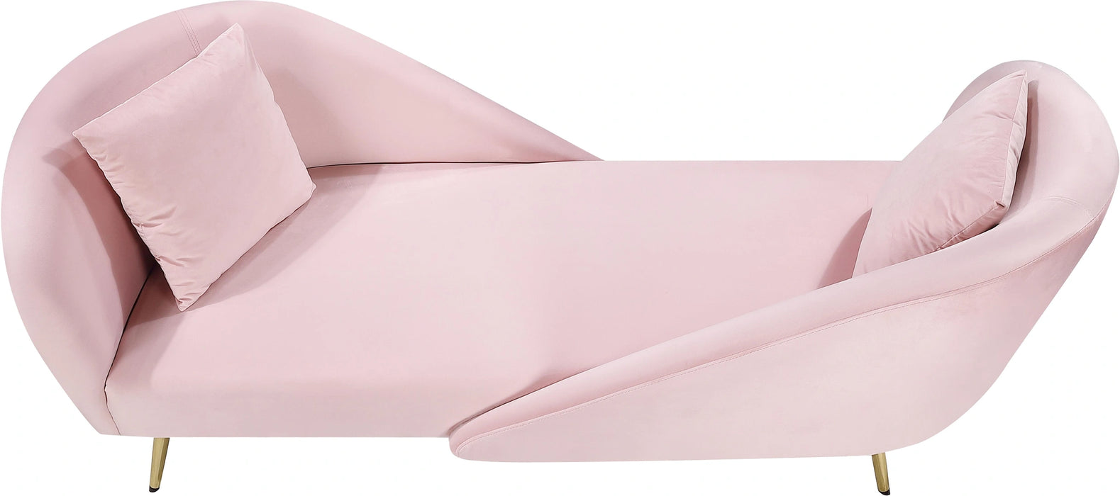 Nolan Pink Velvet Chaise