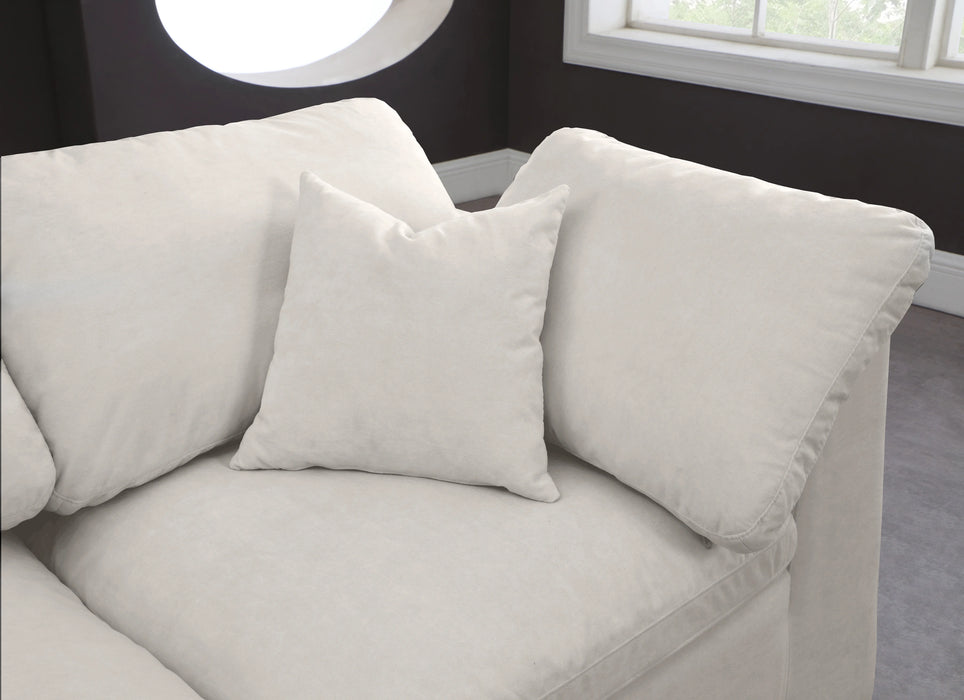 Cozy Cream Velvet Cloud Modular Sectional