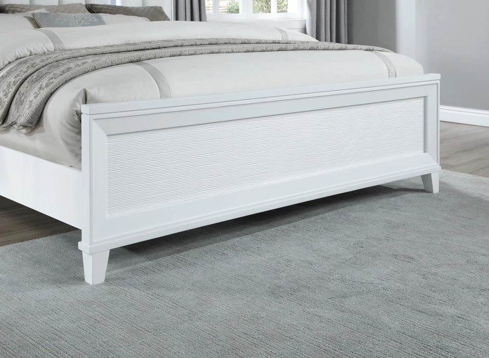 White Led King Bed