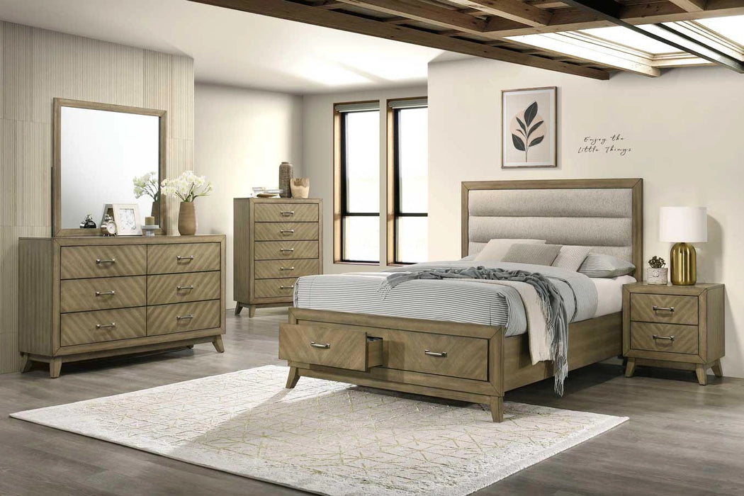 B269 Bed-Dresser-Mirror