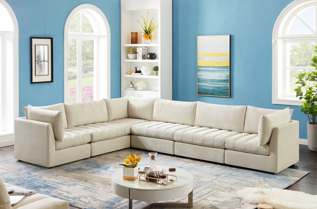 Jacob Cream Velvet Modular Sectional