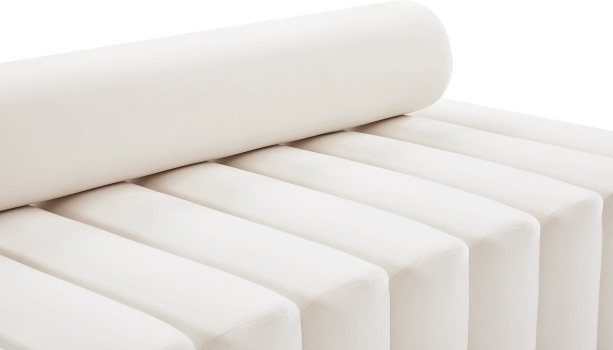 Melody Cream Velvet Sofa