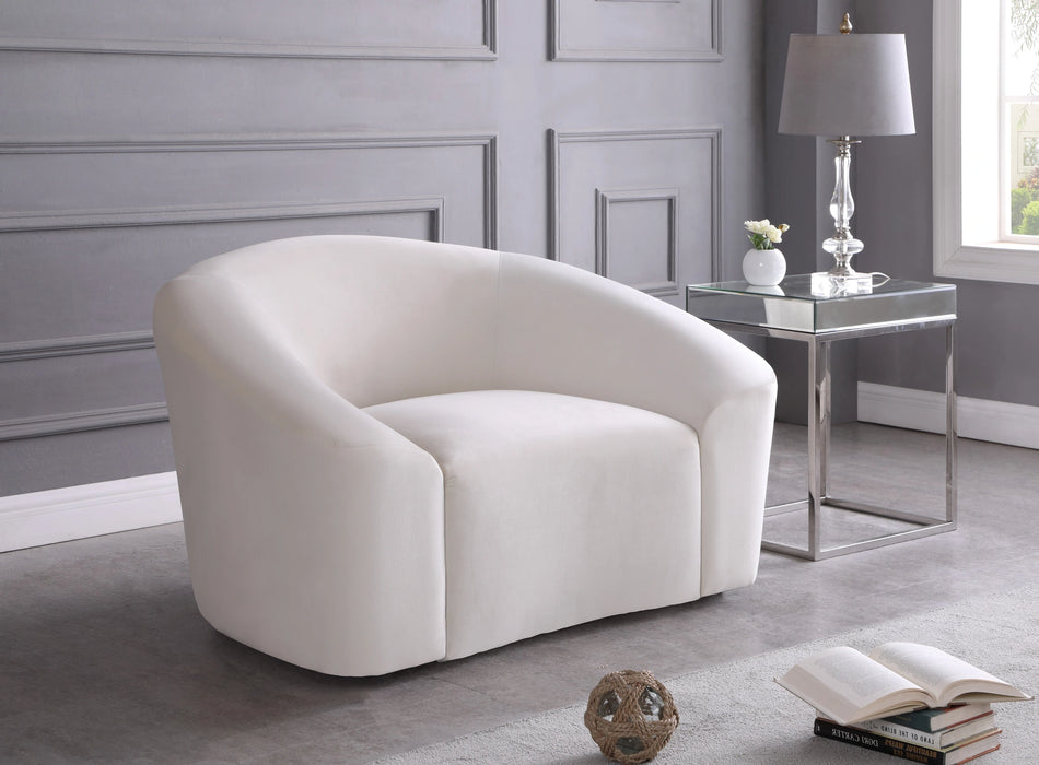 Riley Cream Velvet Chair