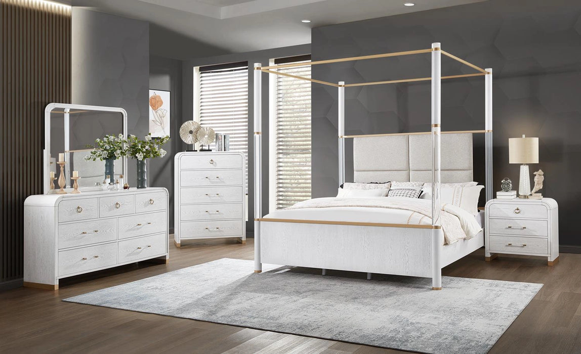 King Bed Frame - Dresser - Mirror - Chest - Nightstand
