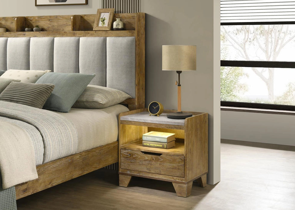 Light Aspen Oak Mirror
