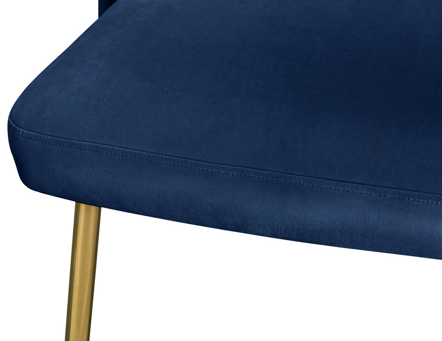 Logan Navy Velvet Dining Chair