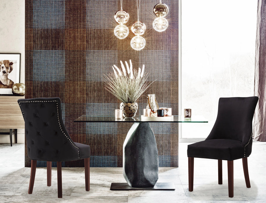 Hannah Black Velvet Dining Chair