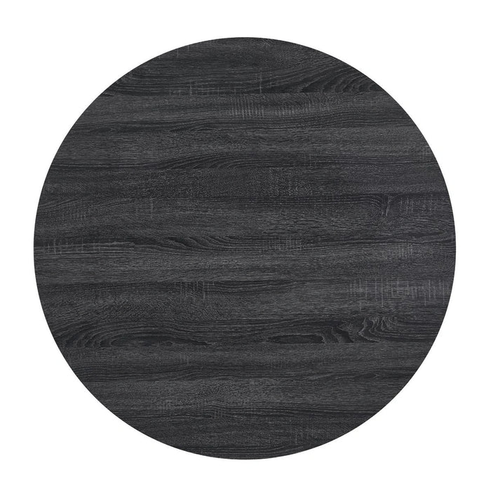 Black Round Dining Table
