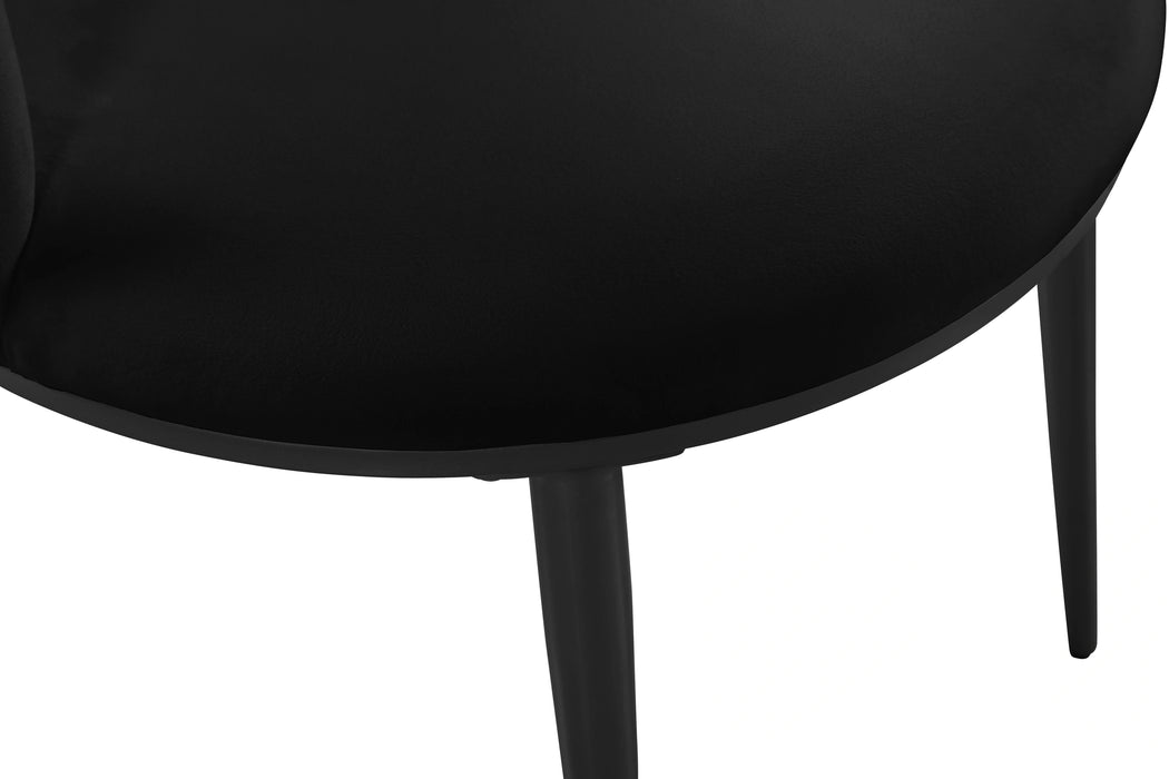 Skylar Black Velvet Dining Chair