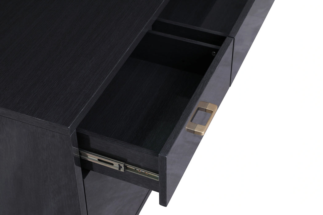 Excel Grey Oak Veneer Lacquer Sideboard/Buffet