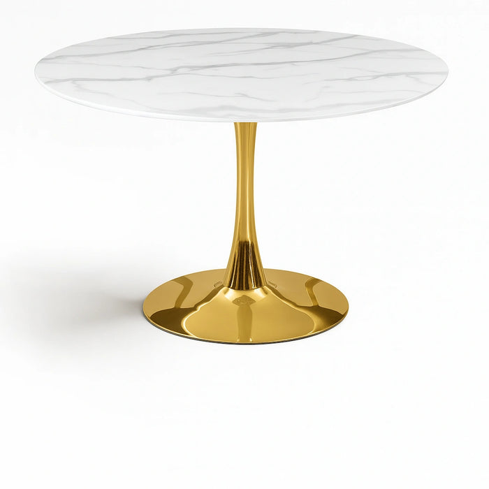 Tulip Gold Dining Table (3 Boxes)