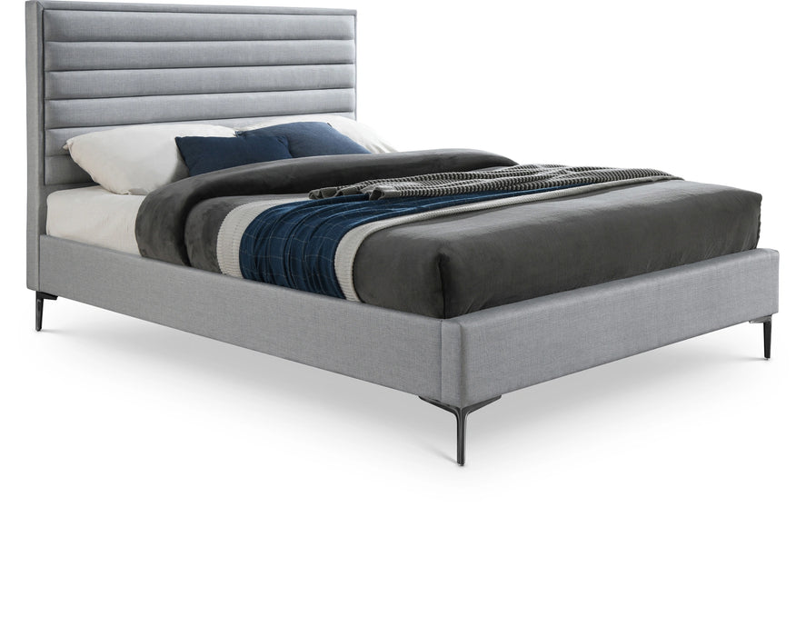Hunter Grey Linen Full Bed