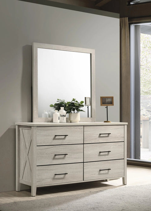 B523 White Wash Dresser