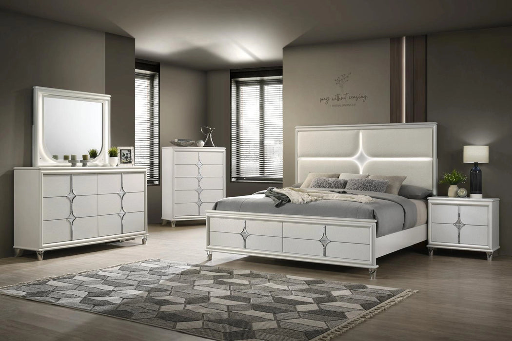 B025 Bed Frame Dresser-Mirror-Chest-Nightstand