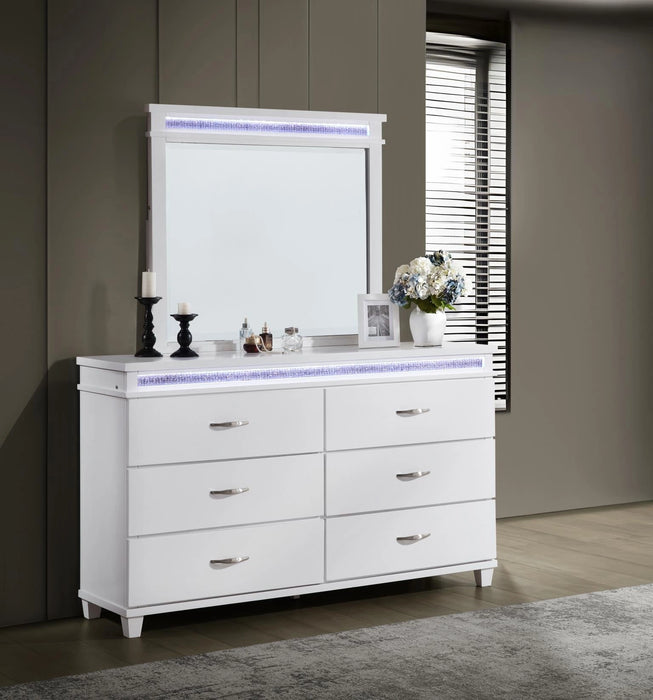 White Led Chest