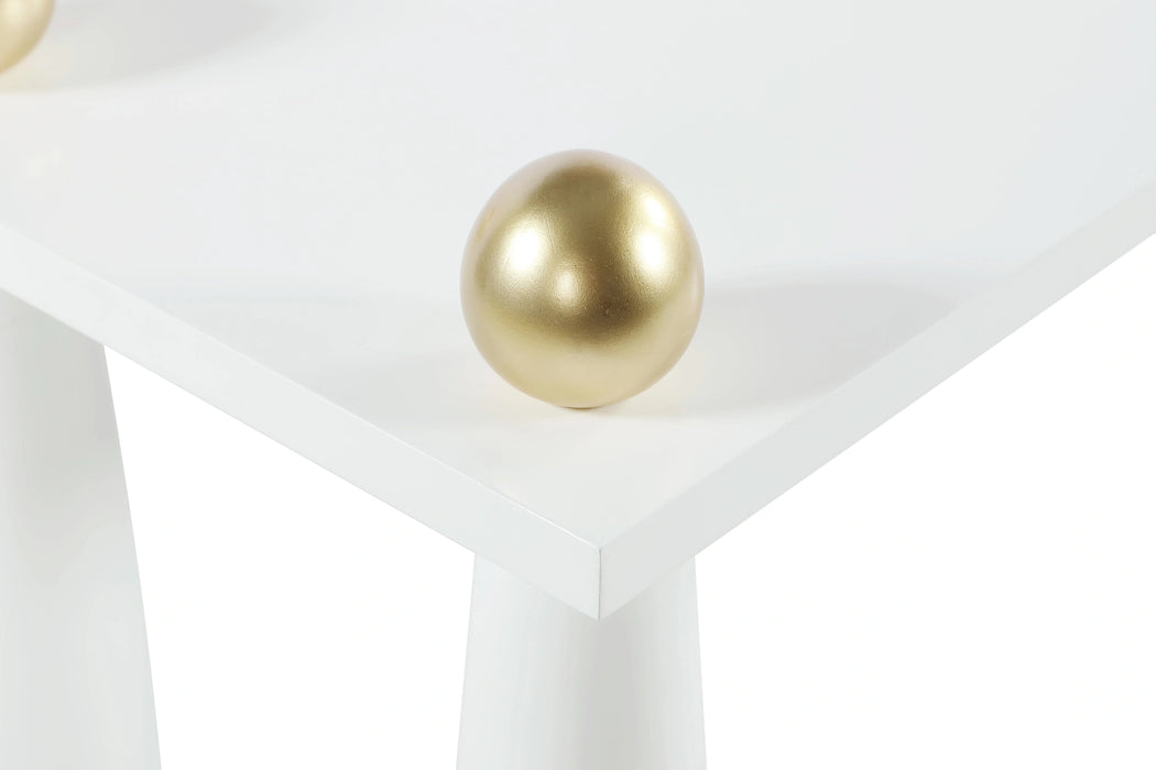 Etro White / Gold Desk/Console