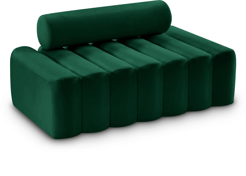 Melody Green Velvet Loveseat