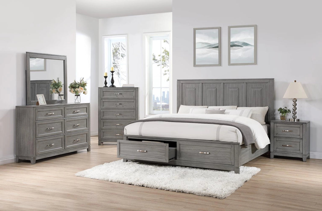 B237 Bed-Dresser-Mirror