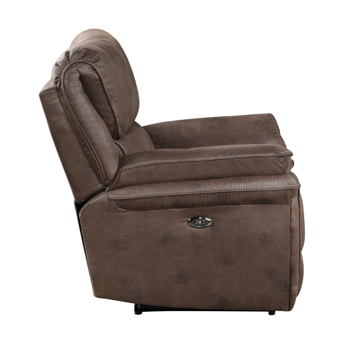 Proctor Power Reclining Chair in Brown - 8517BRW-1PW