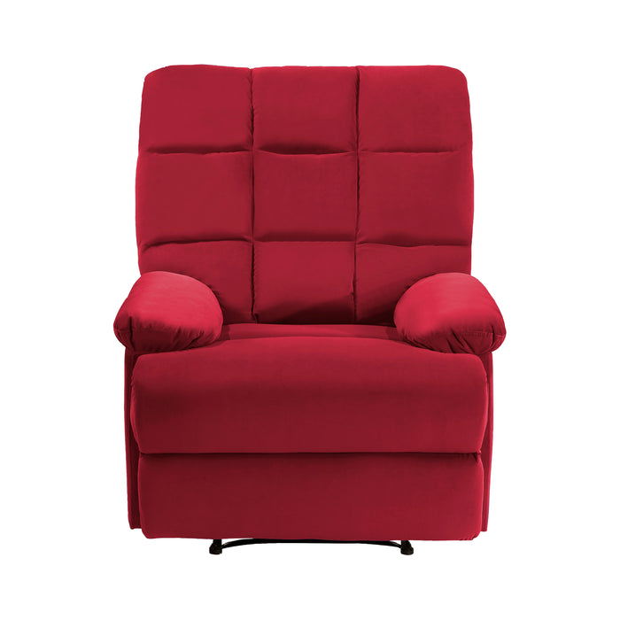 Colin Reclining Chair in Red - 8525RD-1