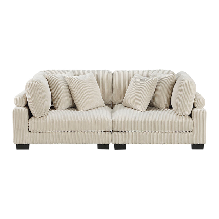 Traverse Loveseat in Beige - 8555BE-2*