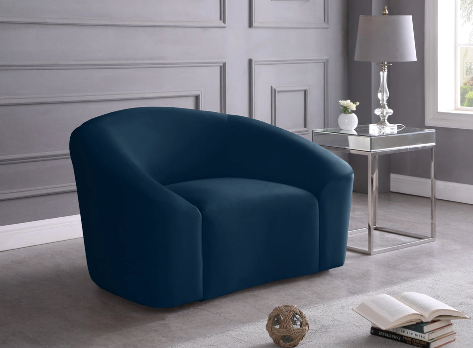Riley Navy Velvet Chair