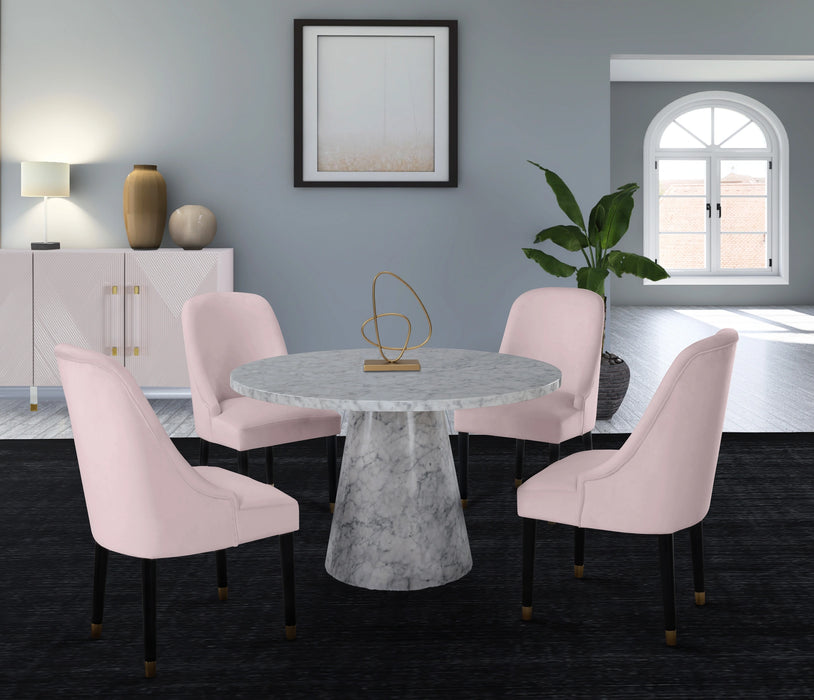 Omni Pink Velvet Dining Chair