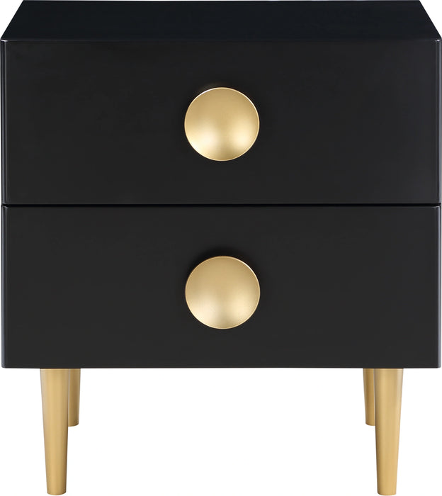 Zayne Black Night Stand
