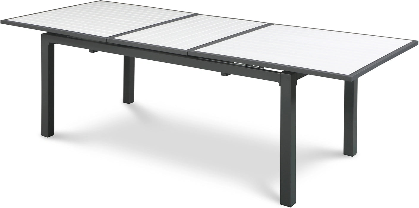 Nizuc White manufactured wood Outdoor Patio Aluminum Dining Table