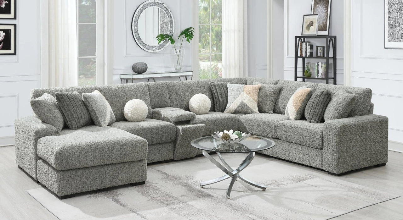 Gray Corduroy Console