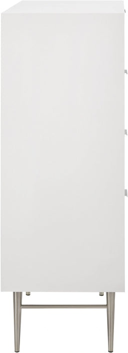 Modernist White Gloss Chest