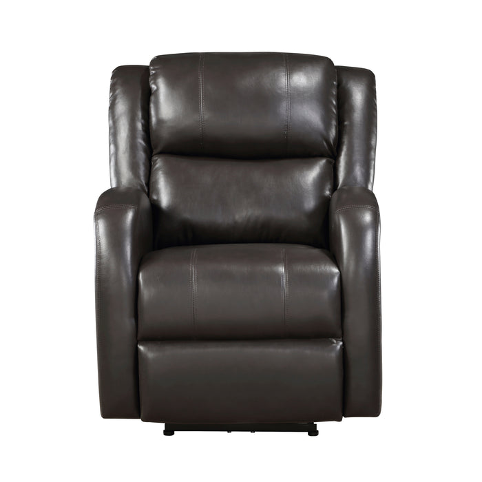Foxcroft Power Reclining Chair in Brown - 9316PUBR-1PW