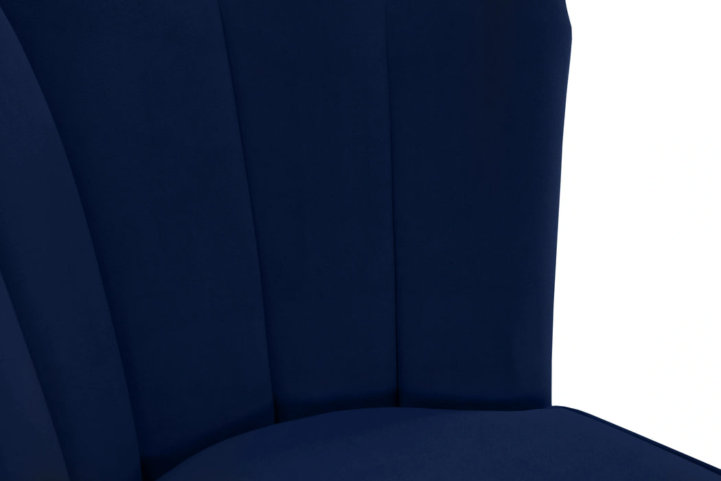 Lily Navy Velvet Stool