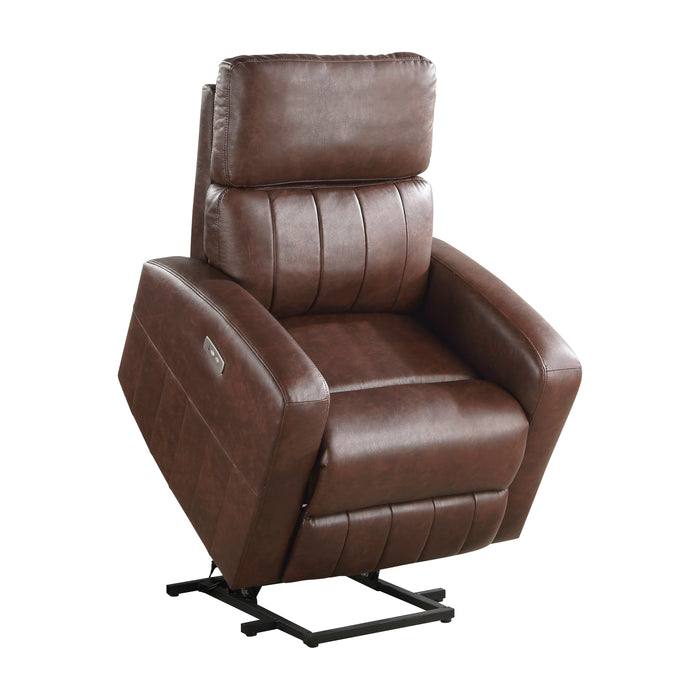Wheaton Power Lift Chair in Brown - 9424BR-1LT