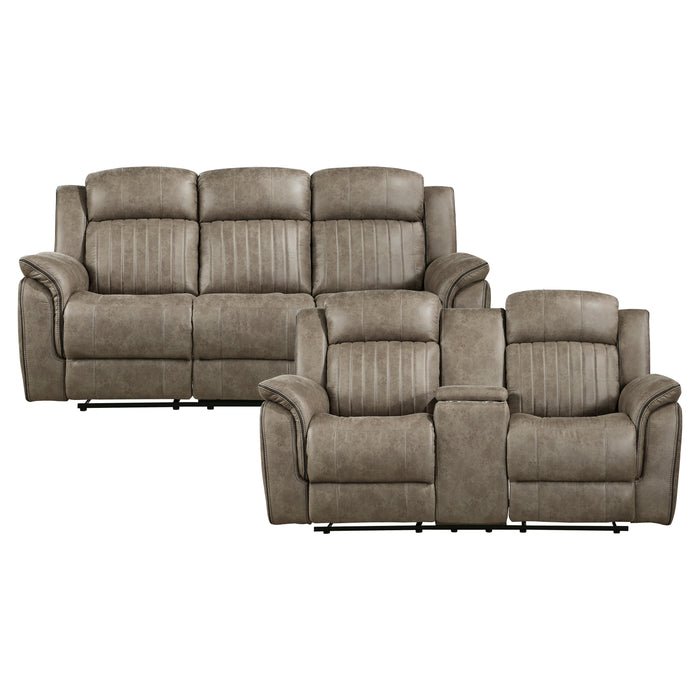 Centeroak 2pc Set: Sofa, Love in Brown - 9479SDB*2