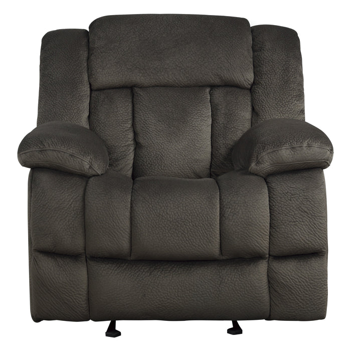 Laurelton Glider Reclining Chair in Brown - 9636-1