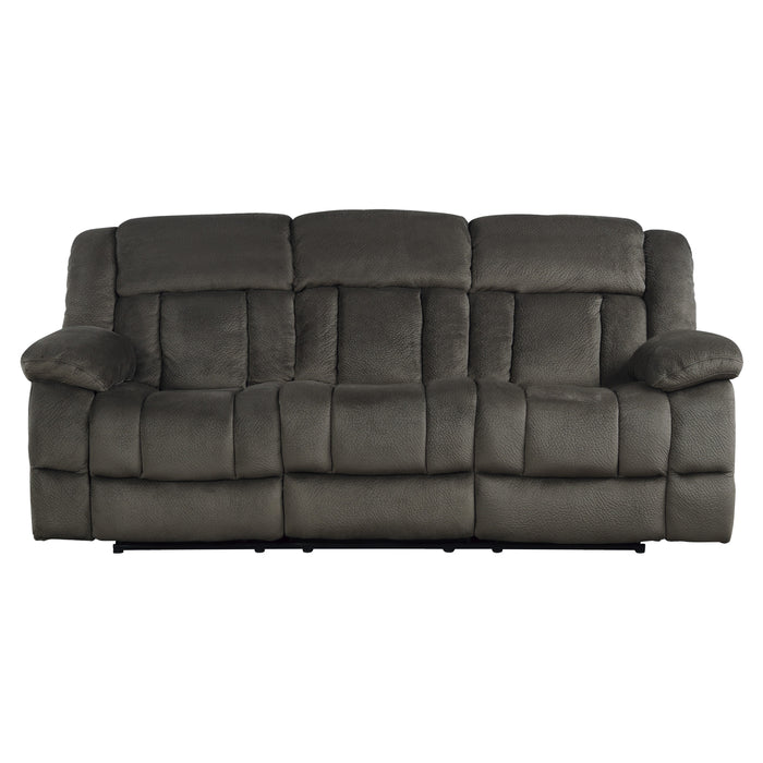 Laurelton Double Reclining Sofa in Brown - 9636-3