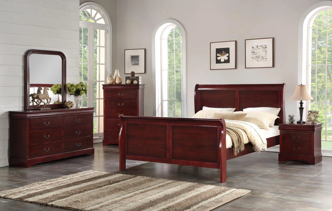 King Bed-Dresser-Mirror