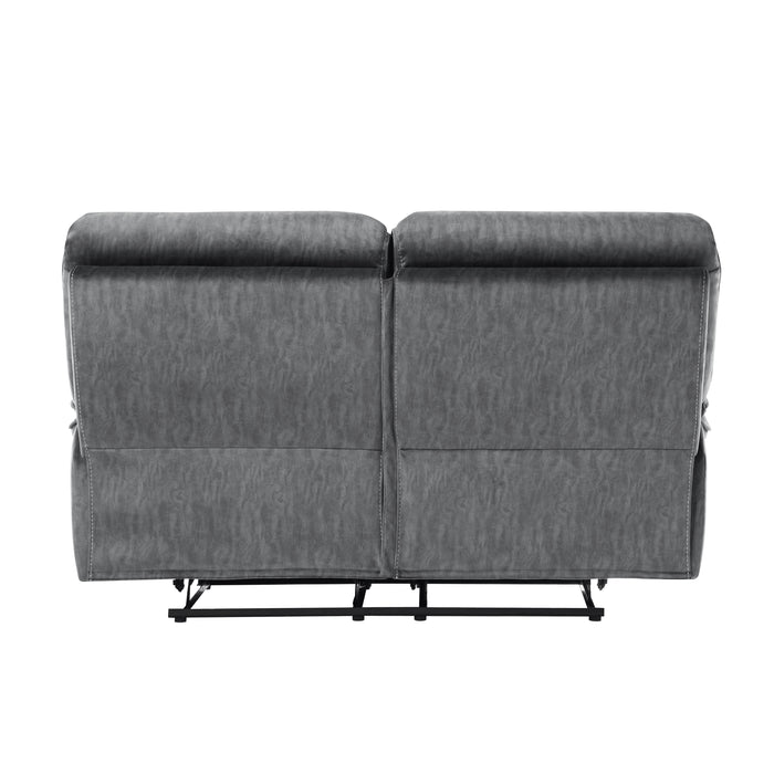 Muirfield Double Reclining Loveseat in Gray - 9913-2WC